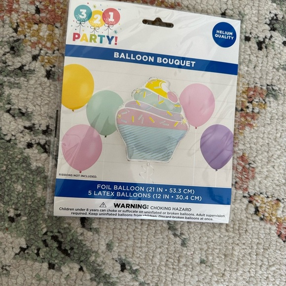 Cupcake Foil Balloon Bouquet Set by 321 Party! - Picture 2 of 5